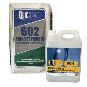 QUICSEAL 604 and 602 thin set powder